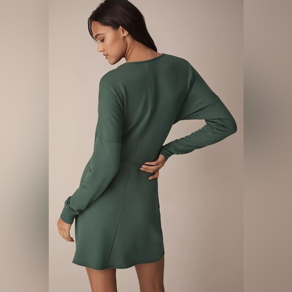 NWT! Daily Practice by Anthropologie Long-Sleeve Asymmetrical Mini Dress ☀️🧢 - Picture 4 of 8